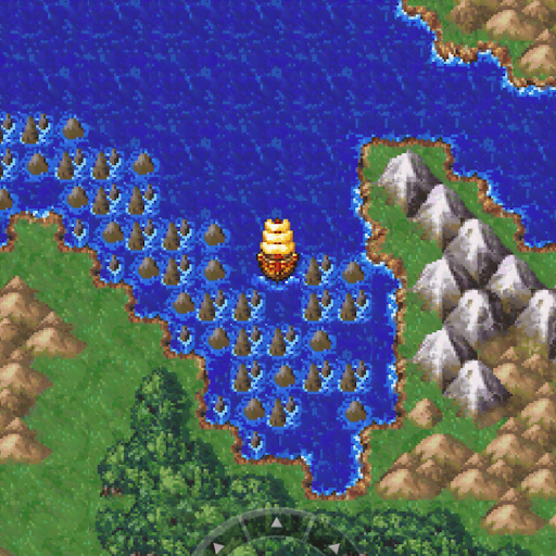 DQ6_北側の浅瀬から潜る