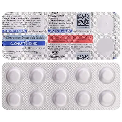 Clonafit 0.5mg Tablet MD 10s - 10 pcs