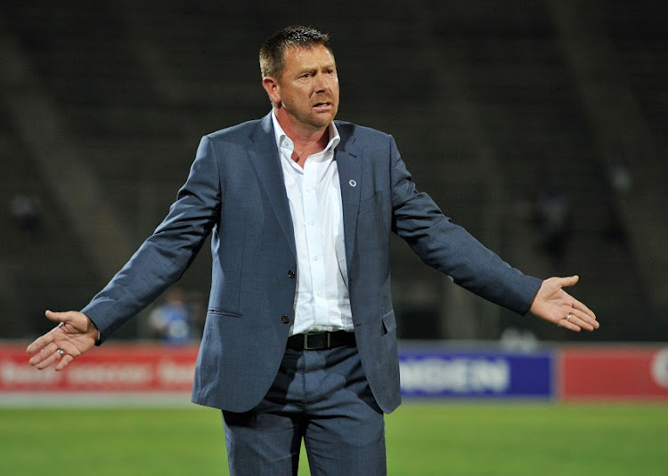 Supersport United coach Eric Tinkler of Supersport United during 2017/18 Absa Premiership game between Supersport United and Chippa United at Lucas Moripe Stadium on 19 September 2017