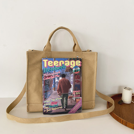 Title 10, Literary Simple Retro Solid Color Canvas Should...