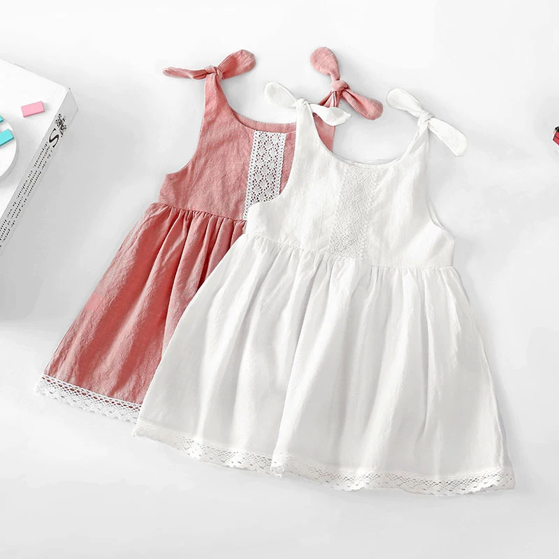 Robe Princesse Fille en Dentelle avec Laçage Élégante Robe pour Enfants Idéale pour Cérémonies et Fêtes Habillez votre petite princesse
