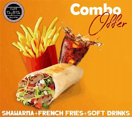 Chicken Shawarma Wrap + Fries + Pepsi Pet Bottle (400ml)