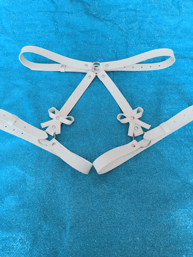 Title 5, Womens Leather Belt with Bowknot, Panties with...