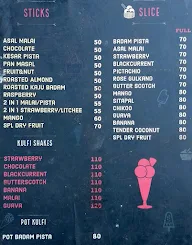 Chennai Kulfi menu 1