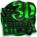 3D Classic Black Green Keyboard 10001003 descargador