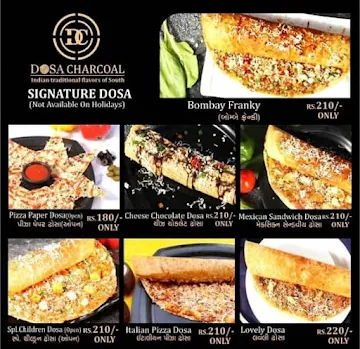 Dosa Charcoal menu 