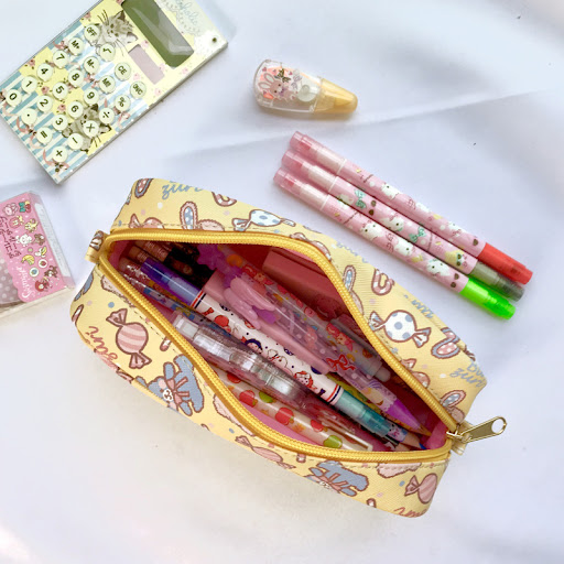 Title 6, Printed pencil case large capacity stationery b...