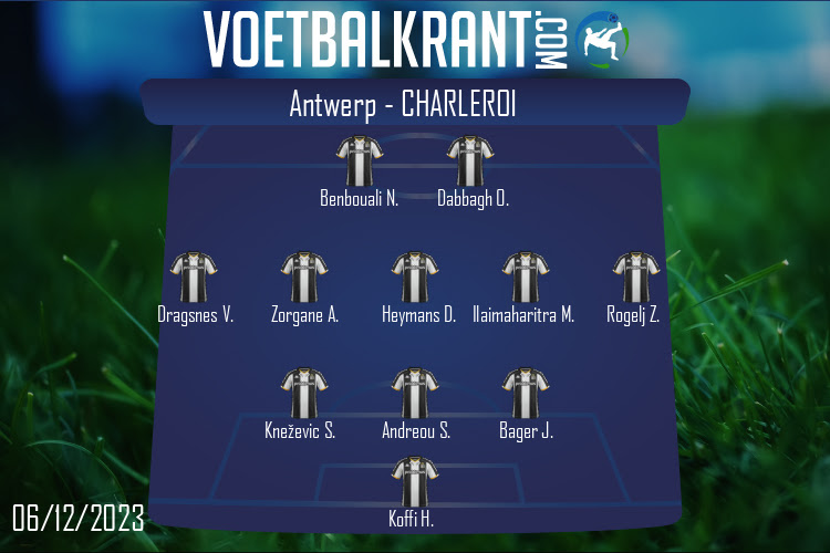 Opstelling Charleroi | Antwerp - Charleroi (06/12/2023)