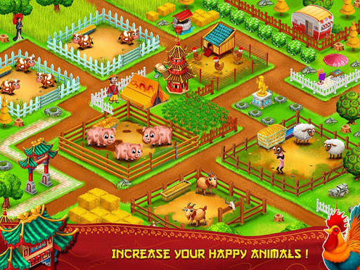 Asian Town Farm : Offline Village Farming Game