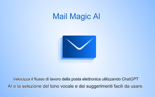 Mailmagic - Assistatore e -mail AI alimentato da Chatgpt