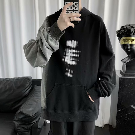 Title 3, Mens Hooded Long Sleeve Hip Hop Trend Personal...
