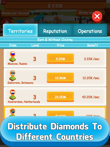 Diamond Tycoon - Idle Clicker  Tap Inc Game Free