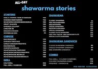 Shawarma Stories menu 1