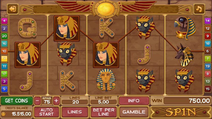 Slots Pharaohs Book Free Screen 3