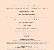 R The Lounge menu 1