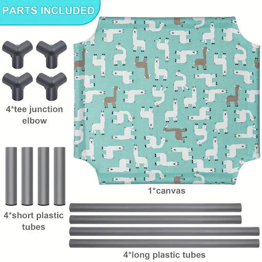 Removable Dog Elevated Bed Folding Pet Camping Bed Cat House Portable Washable Four Seasons Dog Kennel Puppy Beds