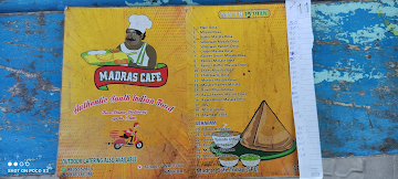 Madras Cafe Dosa House menu 