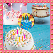 Birthday Cake Photo Collage  Icon