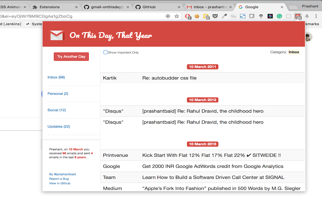 Gmail - On This Day, That Year Preview image 2