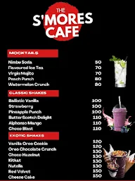 The Smores Cafe menu 3