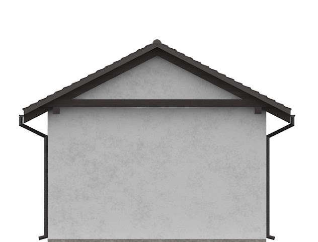 Elewacja nr 2 projektu garażu G137