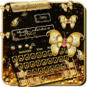 SMS Gold Butterfly Shining Keyboard Theme 10001002 APK Download