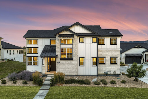Prestige property for sale in Littleton (United States) - Large white house with black accents