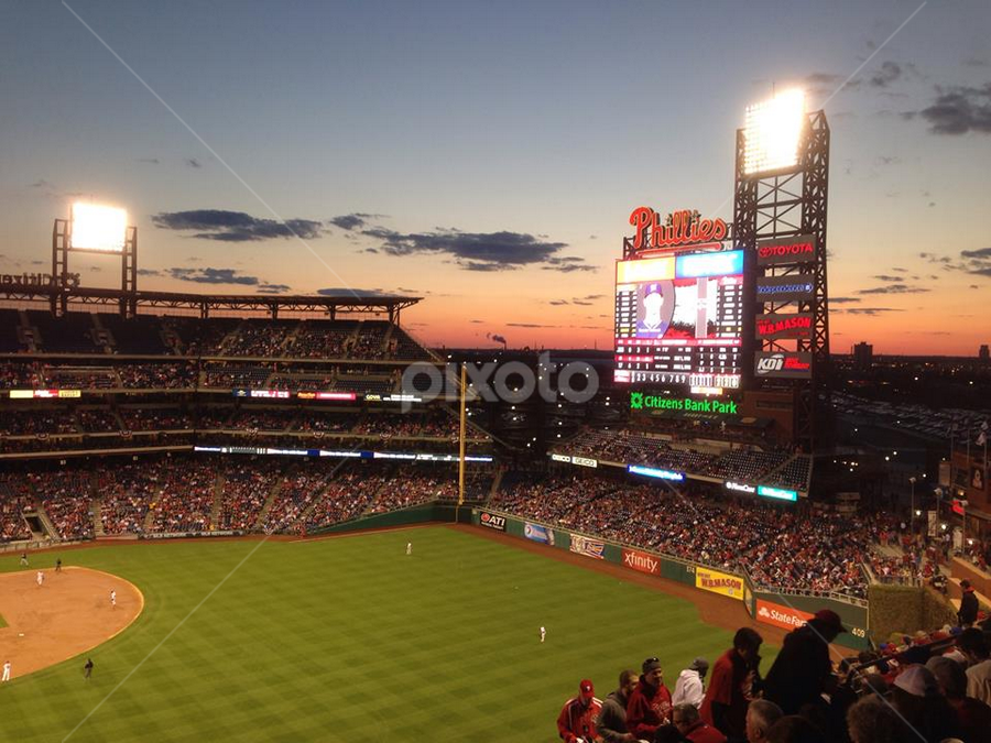 Citizens Bank Park on Opening Night, iPhone