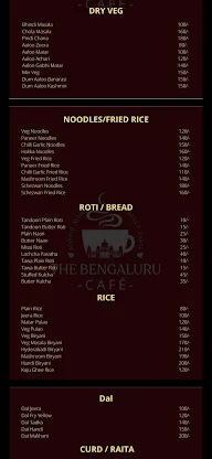 The Bengaluru Cafe menu 1