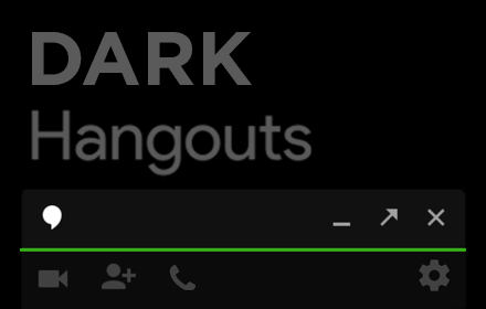 Black Dark Gmail Hangouts Chat Theme Preview image 0