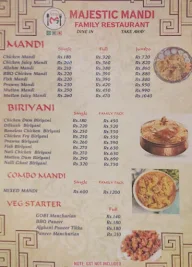 Majestic Mandi menu 1