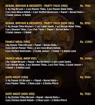 Biryani Diaries menu 1