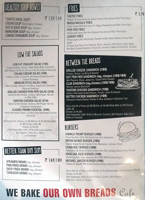 Abongchiiz menu 