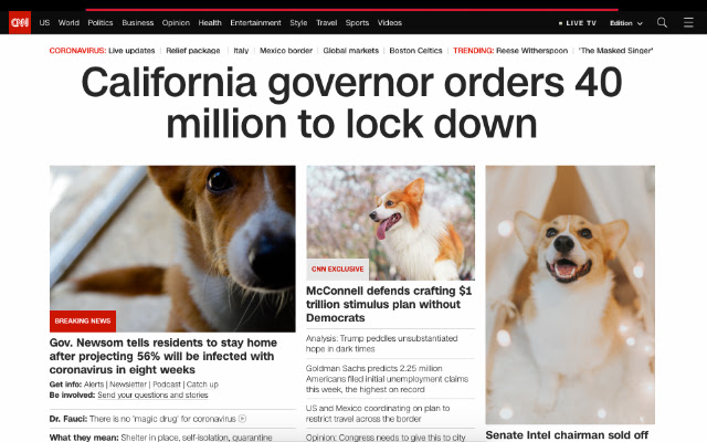 Corgi The News chrome extension