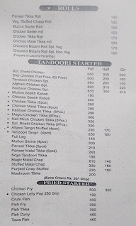 Chawla Chicken menu 1