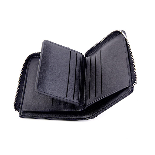 Title 6, Mens Short Wallet Zipper Soft Leather, Compact...