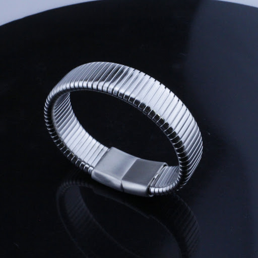Title 7, Handmade Street Hipster Simple Titanium Steel B...