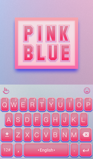 Sexy Pink Blue Keyboard Theme