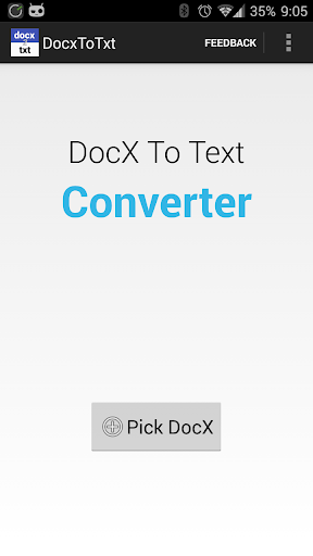 DocX To Txt Document Converter