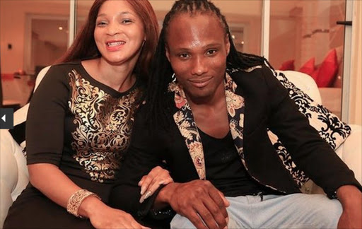 Durban herbalist Zamokwakhe 'Bhaka' Nzama with his fiance Jabu Mzobo relaxing at his home in Hilary, Durban on March 13, 2015