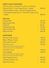 Bangaliana menu 6