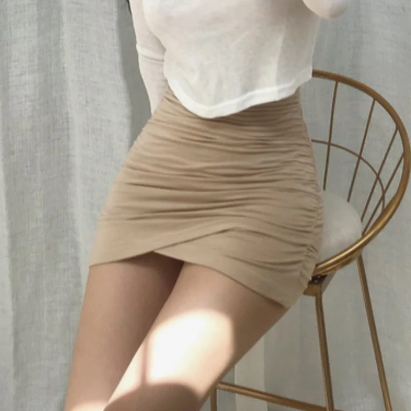 Nieuwe dames high waist korte rok, elastisch, figuurcorrigerend, met heup accentuerend effect, veelzijdig en perfect.