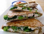 Broccoli And Chicken Quesadillas was pinched from <a href="http://cleananddelicious.com/2010/01/28/broccoli_and_chicken_quesadill/" target="_blank">cleananddelicious.com.</a>