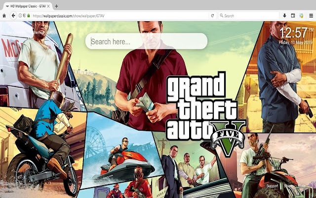 GTA V New Tab Wallpapers Collection