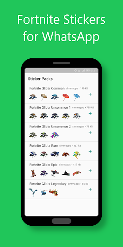 maagpijn adelaar Ga lekker liggen Fortnite Sticker Glider for Whatsapp - Latest version for Android -  Download APK