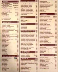 Hotel Noor menu 3