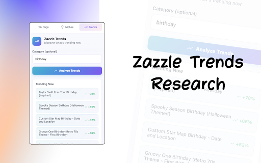 ZazzleGenius - AI Market Research screenshot 2