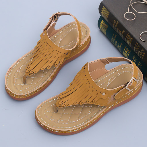 Title 2, Womens Roman Cutout Thong Wedge Beach Sandals ...