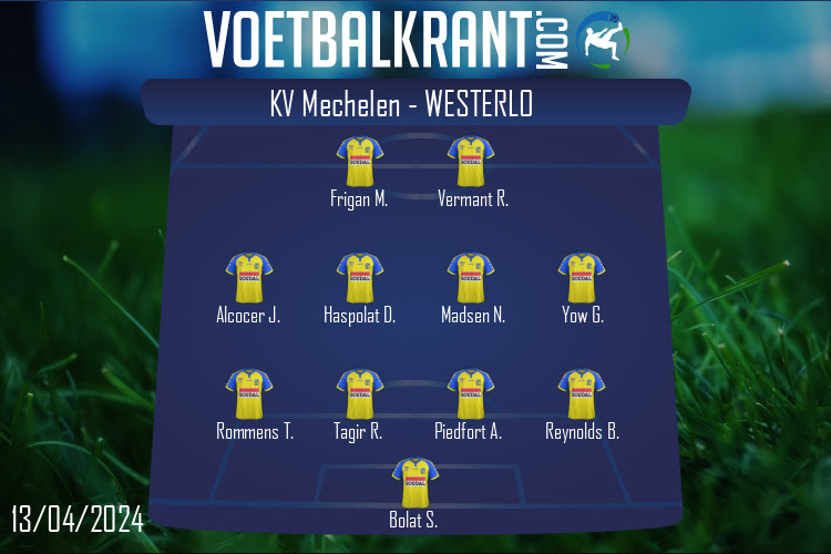 Opstelling Westerlo | KV Mechelen - Westerlo (13/04/2024)