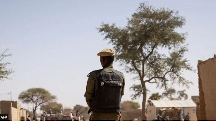 Many people in Burkina Faso have fled to camps such as this one for security